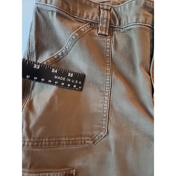Duluth Trading Cargo‎ Pant Curvesetter Canvas Utility Casual Brown Womens 8x31 - Picture 10 of 16